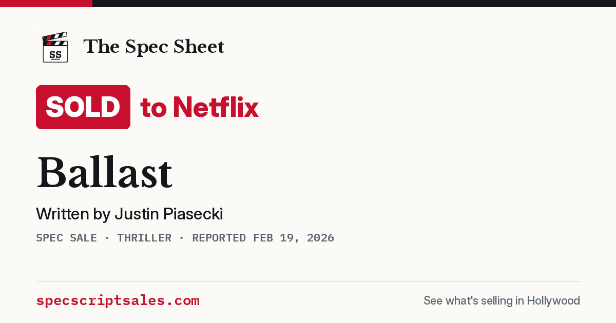 Share card: Ballast sold to Netflix