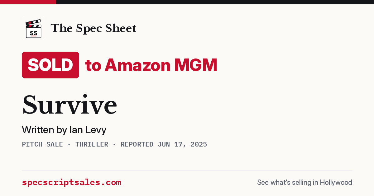 Share card: Survive sold to Amazon MGM