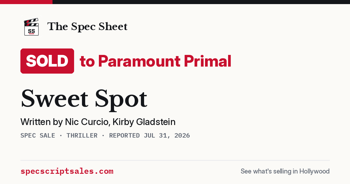 Share card: Sweet Spot sold to Paramount Primal