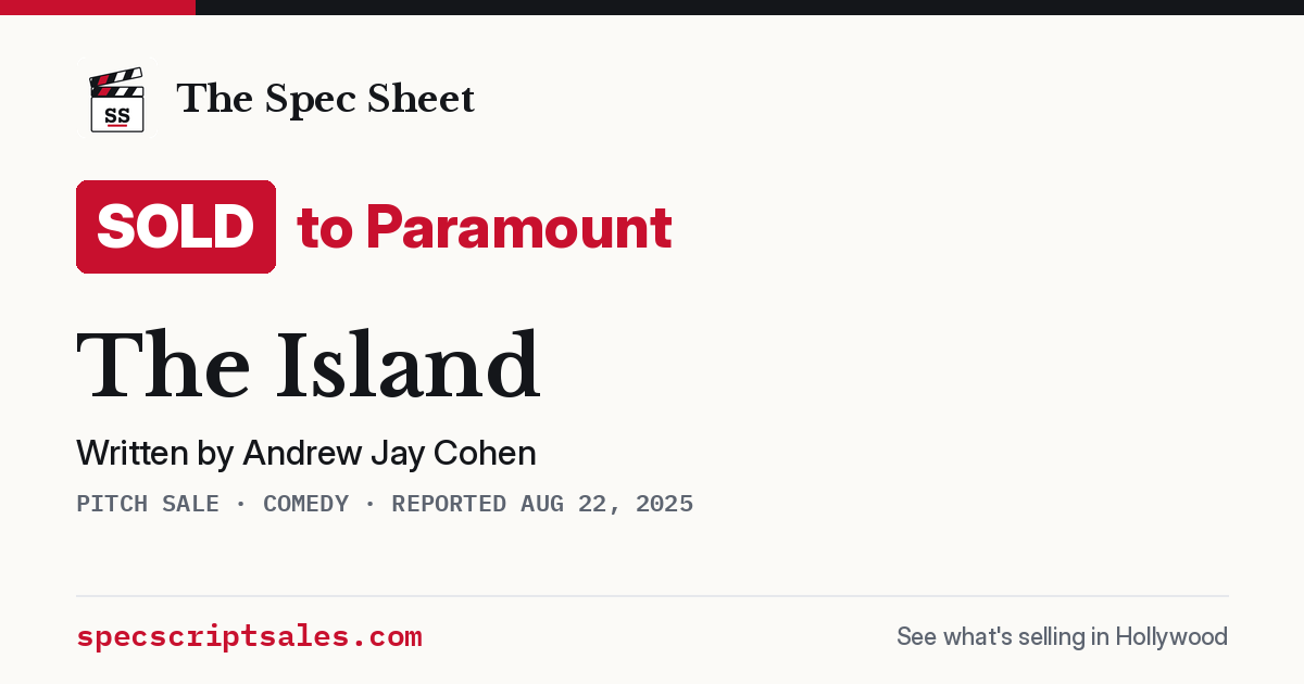 Share card: The Island sold to Paramount