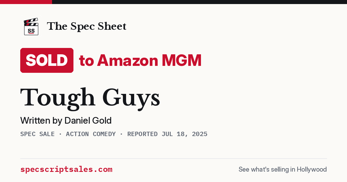Share card: Tough Guys sold to Amazon MGM